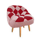 Kit 02 Poltrona Paloma Escritório Sala Pé Palito Suede Rosa B