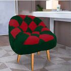 Kit 02 Poltrona Paloma Escritório Sala Pé Palito Suede Verde