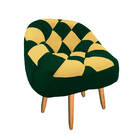 Kit 02 Poltrona Paloma Escritório Sala Pé Palito Suede Verde