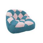 Kit 02 Poltrona Paloma Escritório Sala Pé Plástico Suede Azul