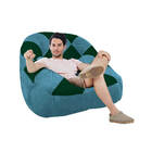 Kit 02 Poltrona Paloma Escritório Sala Pé Plástico Suede Azul