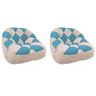 Kit 02 Poltrona Paloma Escritório Sala Pé Plástico Suede Bege