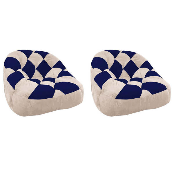 Kit 02 Poltrona Paloma Escritório Sala Pé Plástico Suede Bege