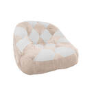 Kit 02 Poltrona Paloma Escritório Sala Pé Plástico Suede Bege