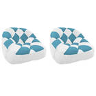 Kit 02 Poltrona Paloma Escritório Sala Pé Plástico Suede Bran