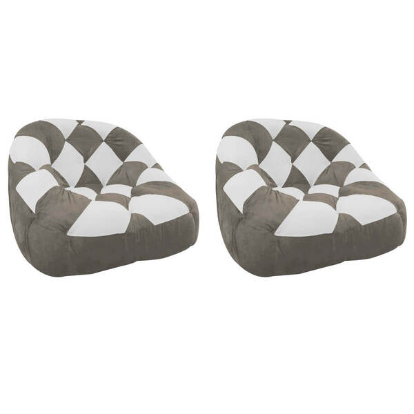 Kit 02 Poltrona Paloma Escritório Sala Pé Plástico Suede Capp