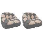 Kit 02 Poltrona Paloma Escritório Sala Pé Plástico Suede Cinz