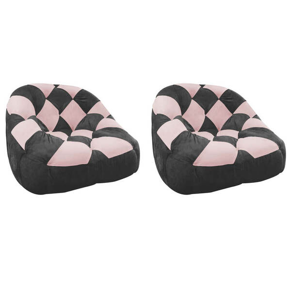 Kit 02 Poltrona Paloma Escritório Sala Pé Plástico Suede Graf