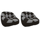 Kit 02 Poltrona Paloma Escritório Sala Pé Plástico Suede Marr