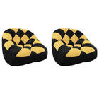 Kit 02 Poltrona Paloma Escritório Sala Pé Plástico Suede Pret