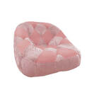 Kit 02 Poltrona Paloma Escritório Sala Pé Plástico Suede Rosa