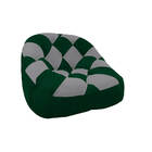 Kit 02 Poltrona Paloma Escritório Sala Pé Plástico Suede Verd