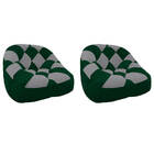 Kit 02 Poltrona Paloma Escritório Sala Pé Plástico Suede Verd