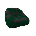 Kit 02 Poltrona Paloma Escritório Sala Pé Plástico Suede Verd