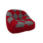 Kit 02 Poltrona Paloma Escritório Sala Pé Plástico Suede Verm