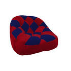 Kit 02 Poltrona Paloma Escritório Sala Pé Plástico Suede Verm