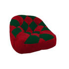 Kit 02 Poltrona Paloma Escritório Sala Pé Plástico Suede Verm