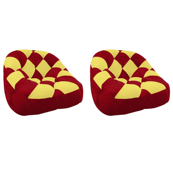 Kit 02 Poltrona Paloma Escritório Sala Pé Plástico Suede Verm