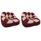 Kit 02 Poltrona Paloma Escritório Sala Pé Plástico Suede Vinh