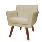 Kit 02 Poltrona Para Sala Decoração Clinicas Iza Bege