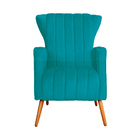 Kit 02 Poltrona Para Sala Melinda Suede Cores - Ds Estofados