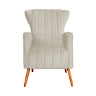 Kit 02 Poltrona Para Sala Melinda Suede Cores - Ds Estofados