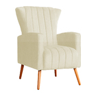 Kit 02 Poltrona Para Sala Melinda Suede Cores - Ds Estofados