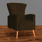 Kit 02 Poltrona Para Sala Melinda Suede Cores - Ds Estofados