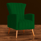 Kit 02 Poltrona Para Sala Melinda Suede Cores - Ds Estofados