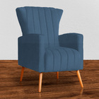 Kit 02 Poltrona Para Sala Melinda Suede Cores - Ds Estofados