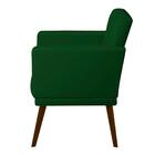 Kit 02 Poltrona Resistente Confortável Sala Glamour Verde