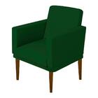 Kit 02 Poltrona Resistente Confortável Sala Glamour Verde