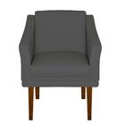 Kit 02 Poltrona Sala Decoração Clinica Cinza Escuro