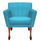 Kit 02 Poltrona Sala Decoração Clinica Iza Turquesa