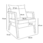Kit 02 Poltronas Alice Corano Base De Madeira D03 - D'rossi -