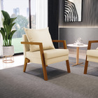 Kit 02 Poltronas Alice Corino Base De Madeira D03 - D'rossi -