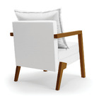 Kit 02 Poltronas Alice Corino Base De Madeira D03 - D'rossi -