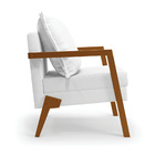 Kit 02 Poltronas Alice Corino Base De Madeira D03 - D'rossi -