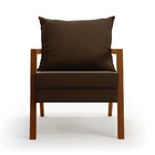 Kit 02 Poltronas Alice Suede Base De Madeira D03 - D'rossi -