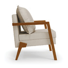 Kit 02 Poltronas Alice Veludo Luxo Base De Madeira - D'rossi