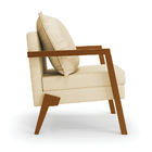 Kit 02 Poltronas Alice Veludo Luxo Off White A129 Base De Mad