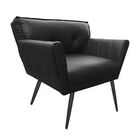 Kit 02 Poltronas Anitta Corino Pés Palito De Ferro D03 - D'ro