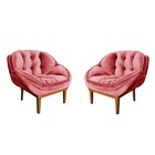 Kit 02 Poltronas Anitta Decorativas Para Sala E Quarto Veludo