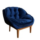 Kit 02 Poltronas Anitta Decorativas Para Sala E Quarto Veludo