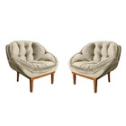 Kit 02 Poltronas Anitta Decorativas Para Sala E Quarto Veludo