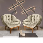 Kit 02 Poltronas Anitta Decorativas Para Sala E Quarto Veludo