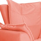 Kit 02 Poltronas Apolo Palito Mel Suede Coral - Amarena Móveis