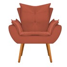 Kit 02 Poltronas Apolo Palito Mel Suede Terracota - Amarena M