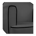 Kit 02 Poltronas Athena Base Giratória Madeira Linho - Amaren