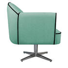 Kit 02 Poltronas Athena Base Giratória Metal Linho - Doce Son